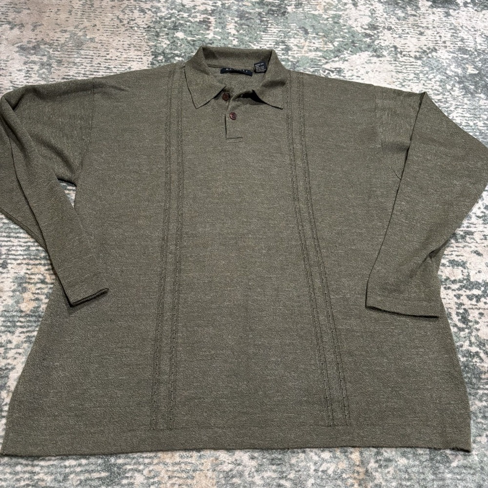 90s Grandpa Core M.E. Sport Men's Shirt Earth‎ Tone Long Sleeve XL